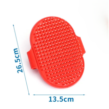 Nobleza vyčesávací ovál s vysokými ostňami červený 26.5 x 13.5 cm